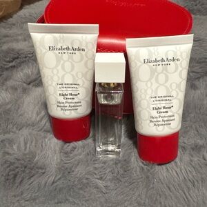 Elizabeth Arden Eight Hour Cream Set with Mini Fragrance — White & Red